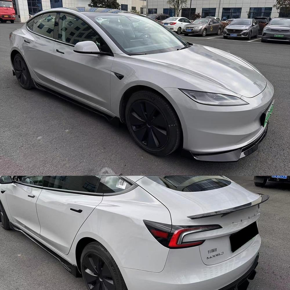 ABS GLOSSY BLACK CARBON FIBER BODY KIT - TESLA MODEL 3 HIGHLAND