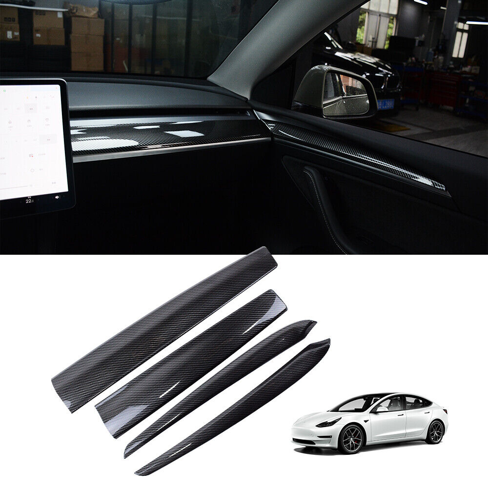 ABS CARBON FIBER DASHBOARD COVER - TESLA MODEL 3 / Y