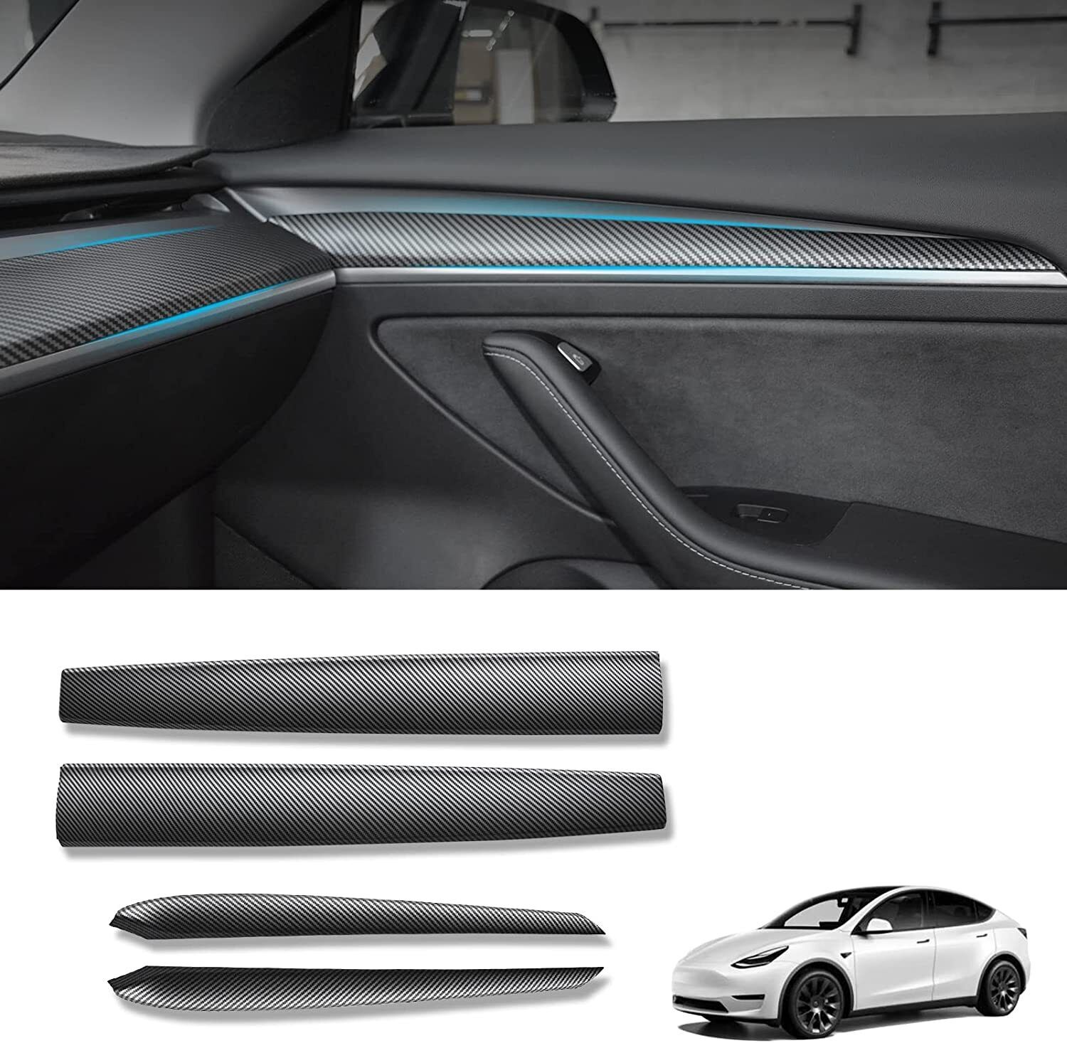 ABS CARBON FIBER DASHBOARD COVER - TESLA MODEL 3 / Y