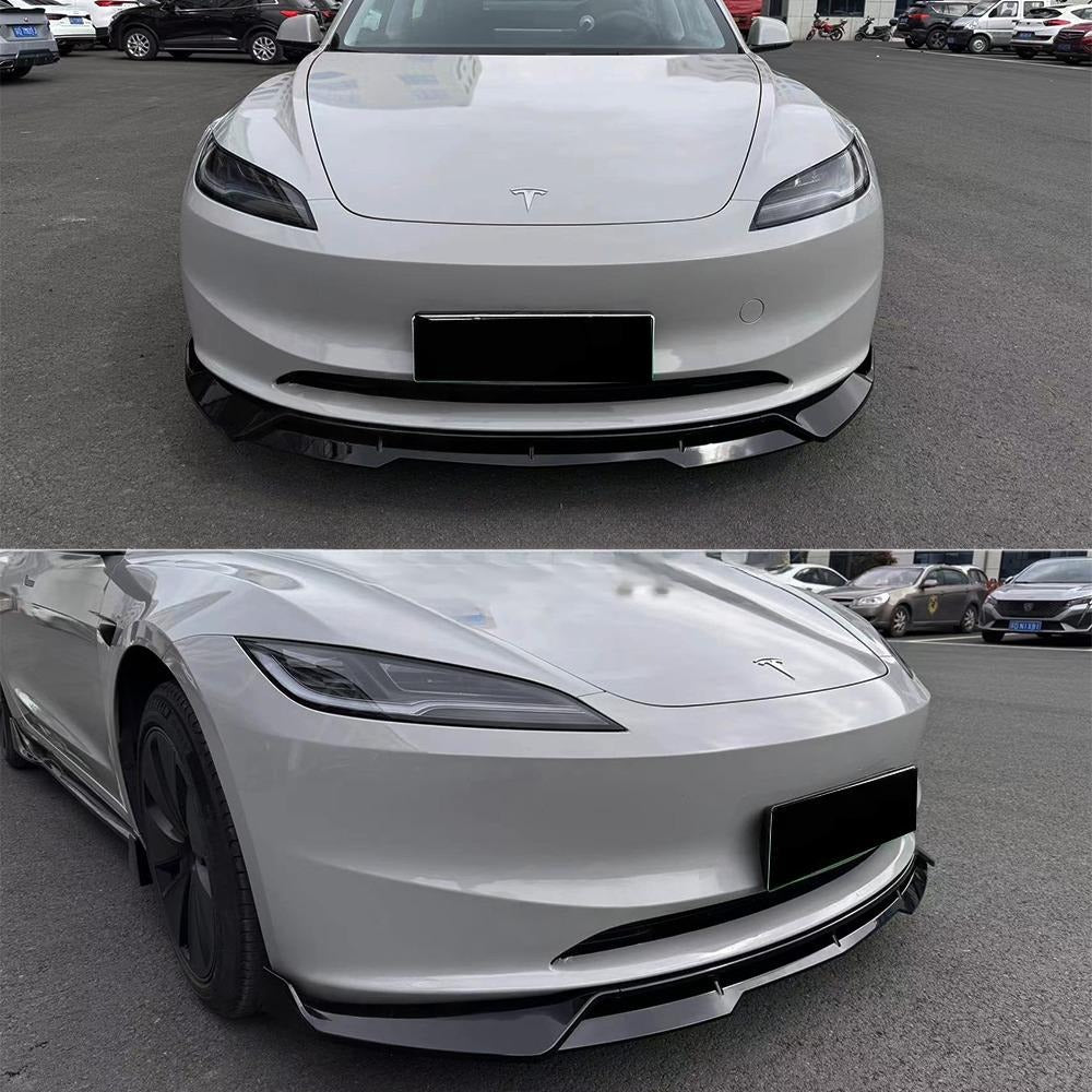 ABS CLOSSY CARBON FIBER FRONT LIP - TESLA MODEL 3 HIGHLAND